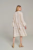Ella  Midi Dress Ecru Off White