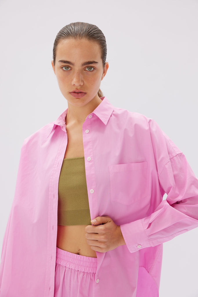 Chiara Poplin Shirt Bubblegum