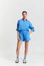 Chiara Cotton Shorts Ink Blue