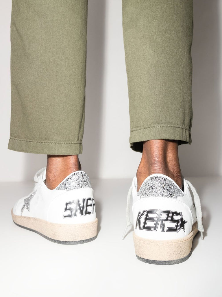 Ballstar Sneaker White Silver Glitter