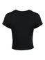 Adine Shrunken Tee Black