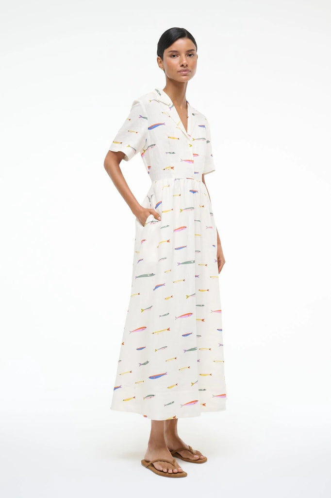 Meryl Linen Dress Sardines