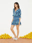Onda Shirred Mini Skirt
