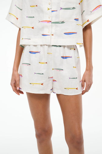 Paddle Linen Short Sardines