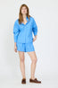 Chiara Cotton Shorts Ink Blue