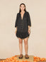 La Ponche Frill Dress Black