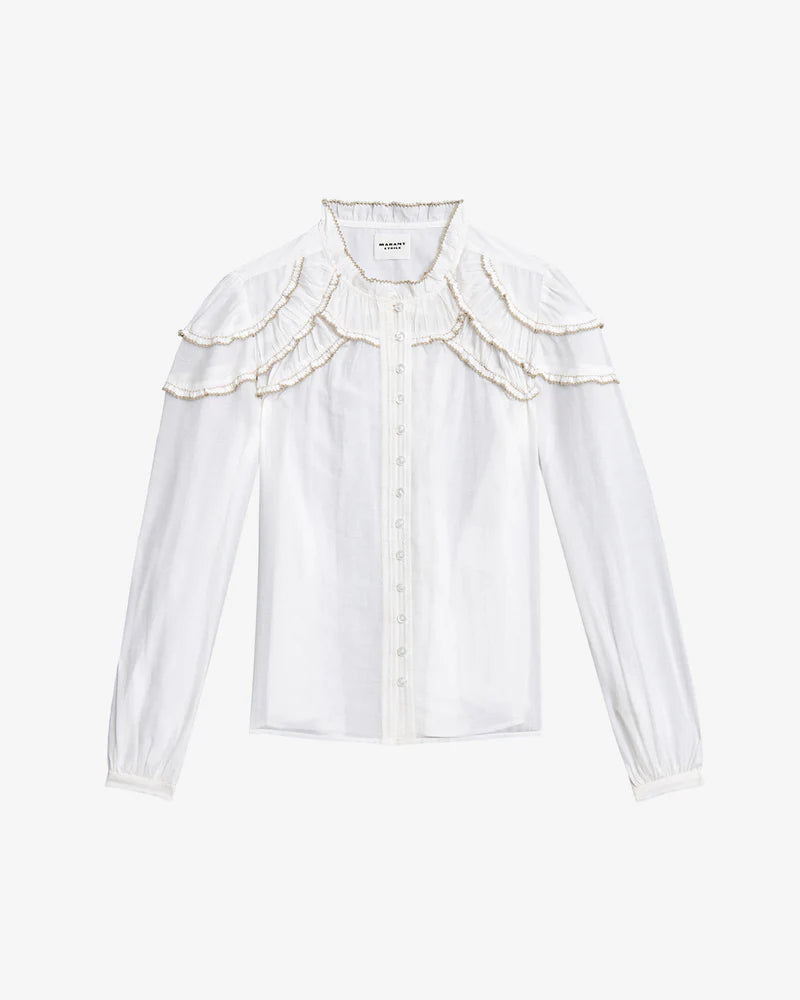 Christa Top White