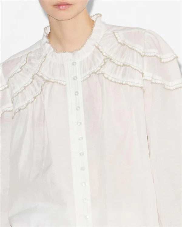 Christa Top White
