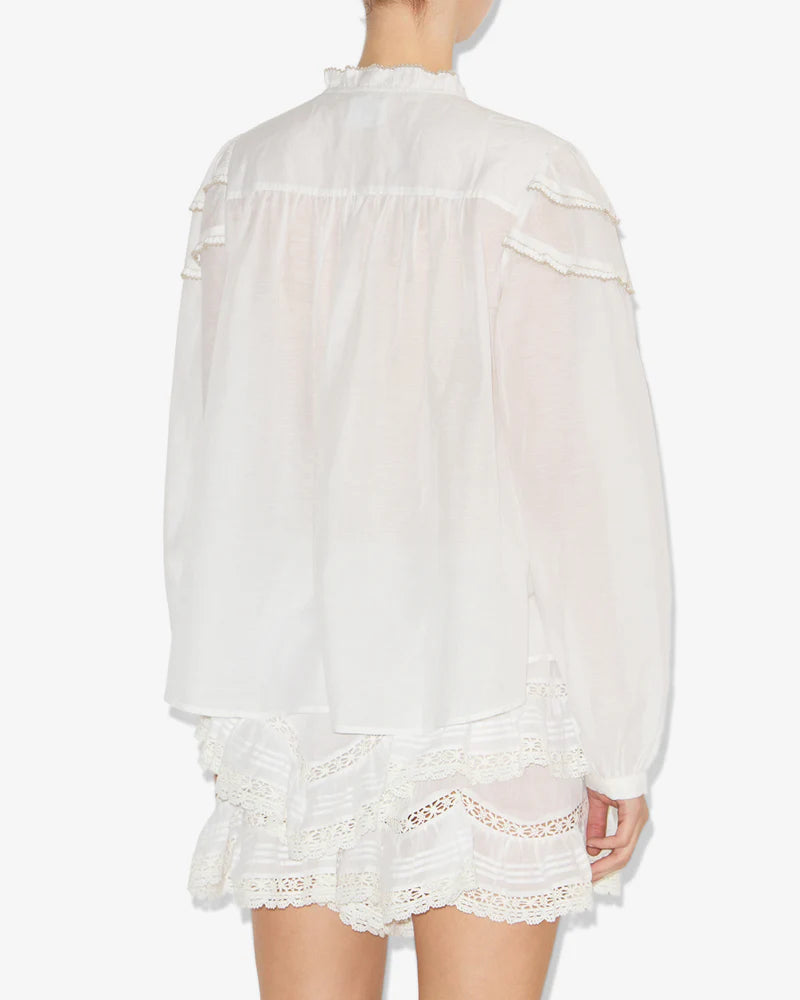 Christa Top White