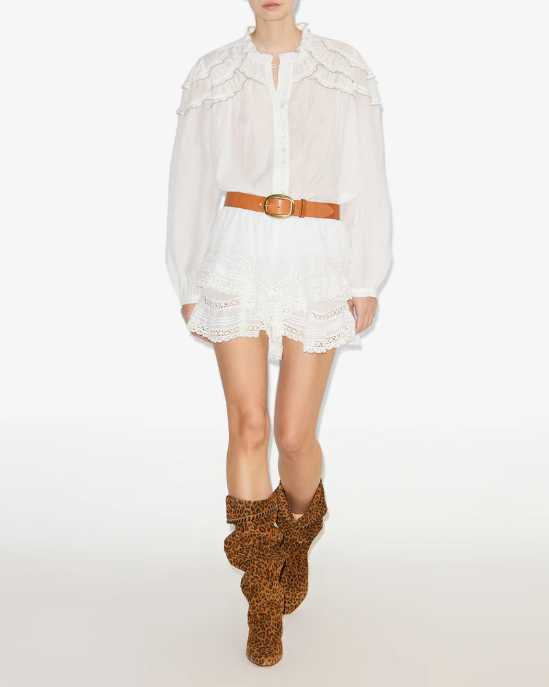 Christa Top White