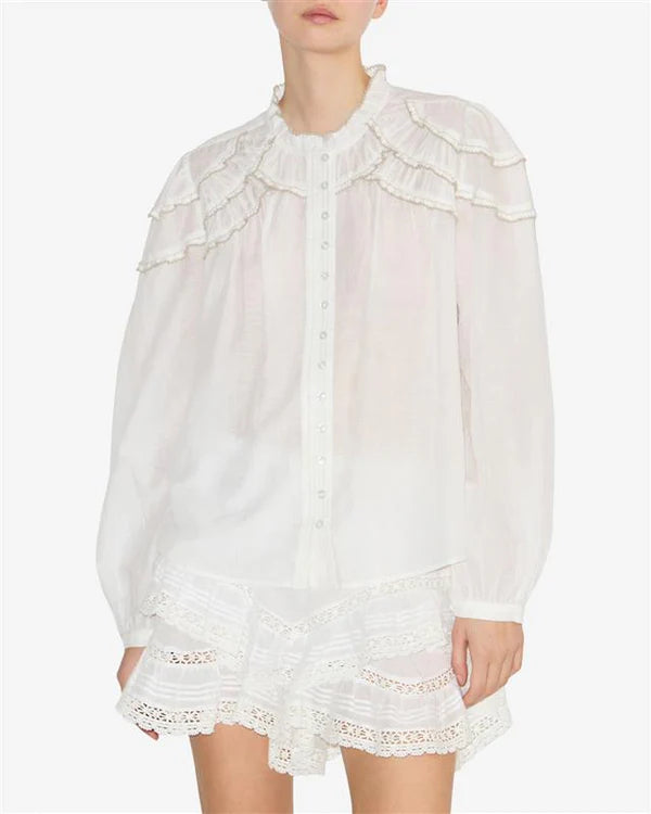 Christa Top White