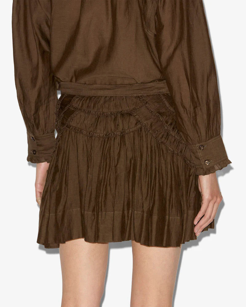 Ceola Skirt Dark Khaki