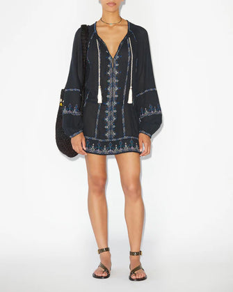 Parsley Embroidered Dress