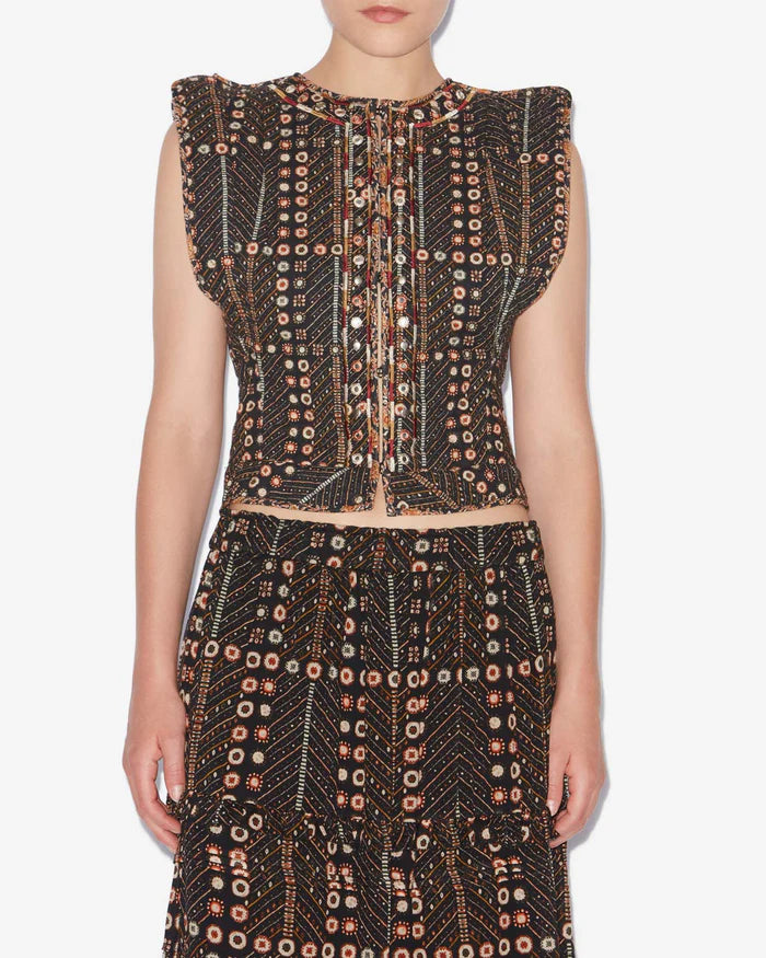 Cerza Gilet Faded Black