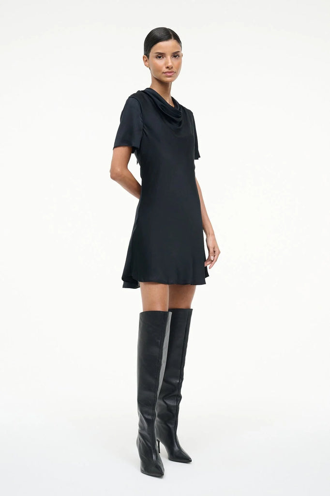 Iris Silk Dress Black