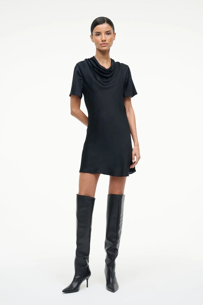 Iris Silk Dress Black