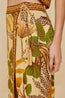 Foliage Sketch Sand Midi Skirt