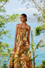 Foliage Sketch Sand Maxi Dress