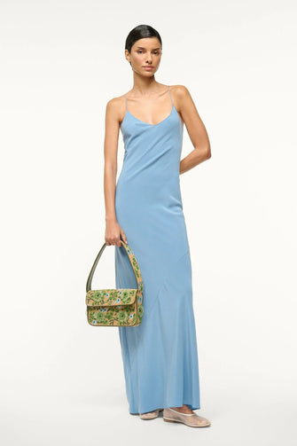 Tommy Beaded Bag Moss Floral Tapestry