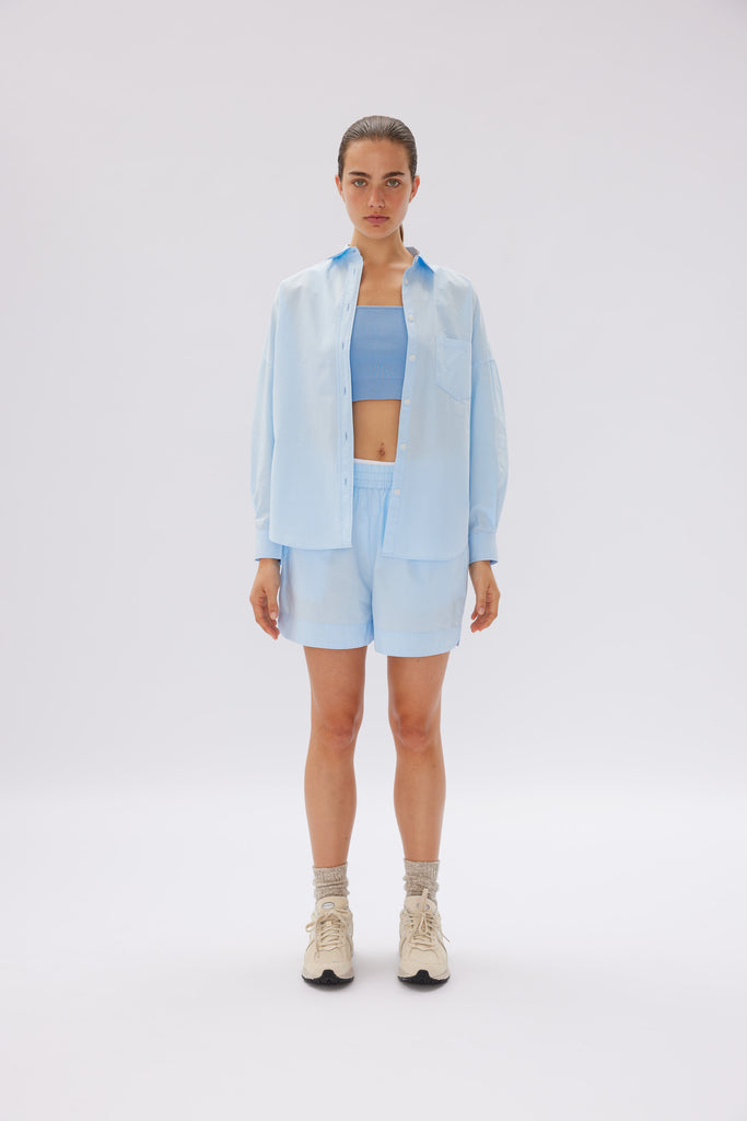 Chiara Cotton Shorts Sky