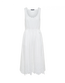 Invitation Dress Sleeveless Embroidered Dress White