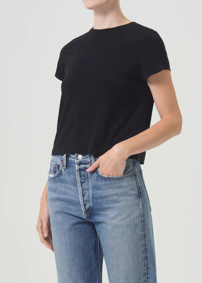 Adine Shrunken Tee Black
