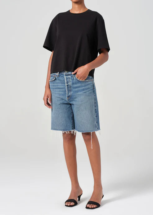 Sulma Drop Shoulder Tee Black