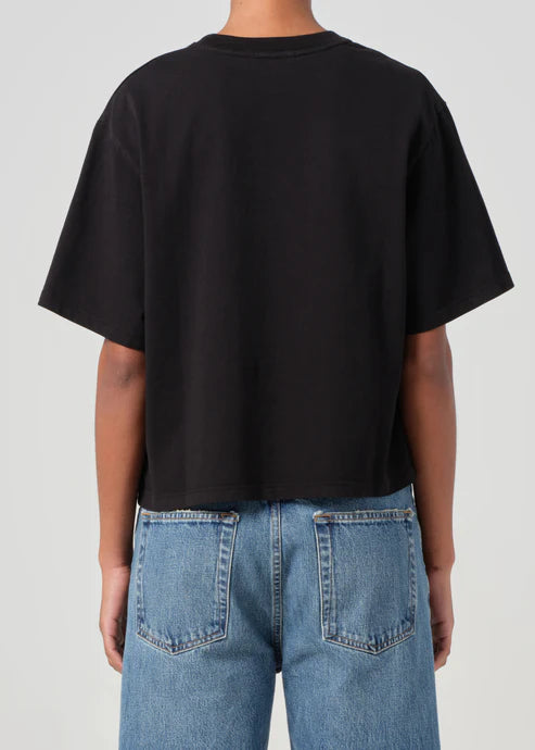 Sulma Drop Shoulder Tee Black