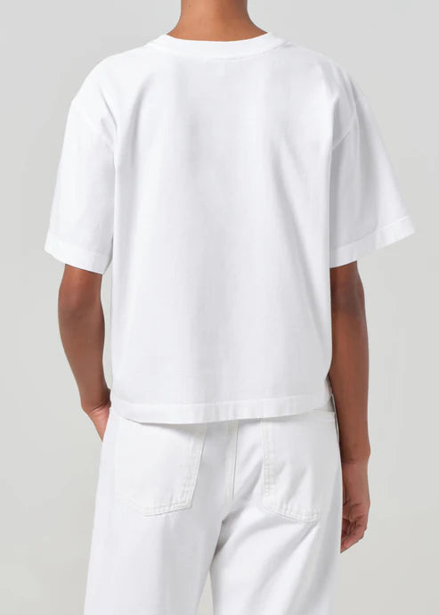 Sulma Drop Shoulder Tee White