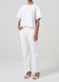 Sulma Drop Shoulder Tee White