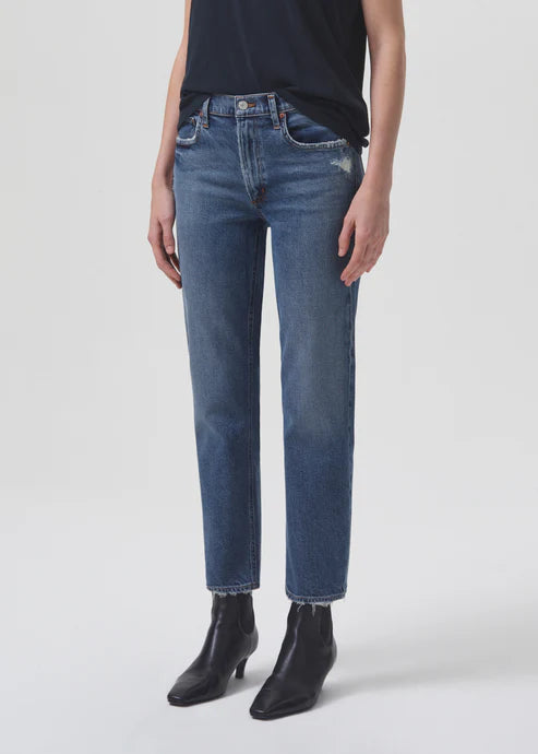 Kye Mid Rise Straight in Notion
