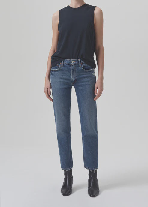 Kye Mid Rise Straight in Notion