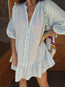 La Ponche Frill Dress Sky