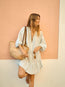 La Ponche Frill Dress Sky