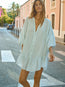 La Ponche Frill Dress Sky