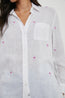 Charli Shirt Pink Palm Stripe