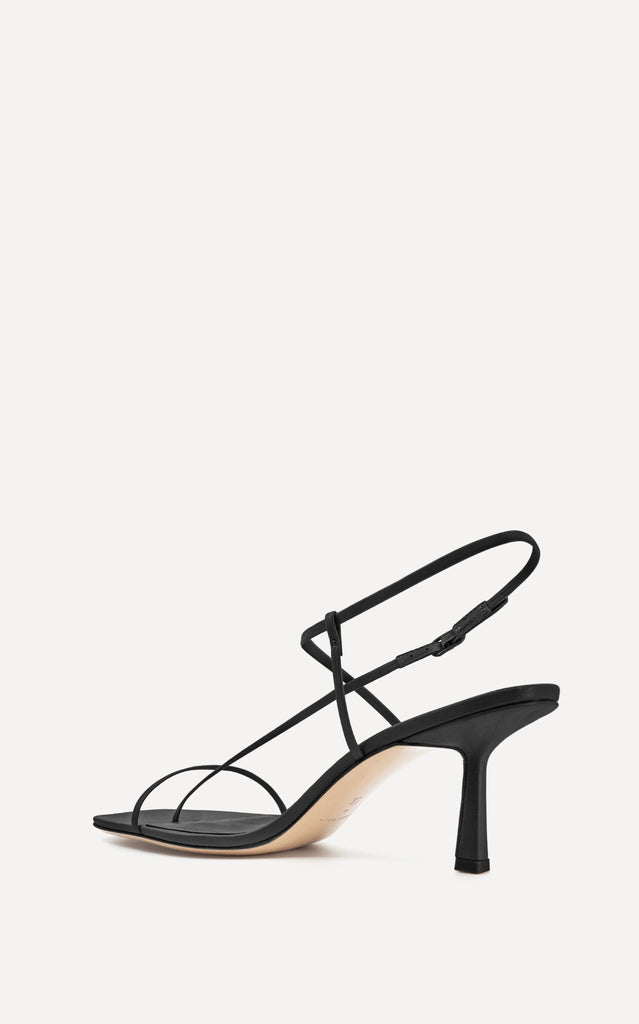 Cross Front 70 Heel Black