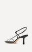 Cross Front 70 Heel Black