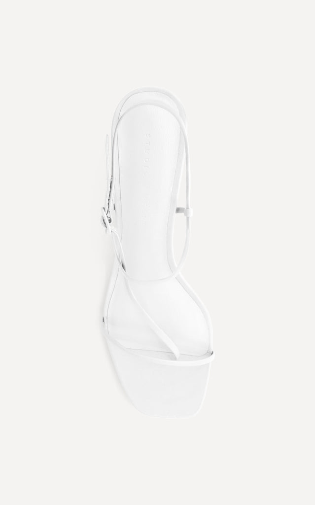 Cross Front 70 Heel White