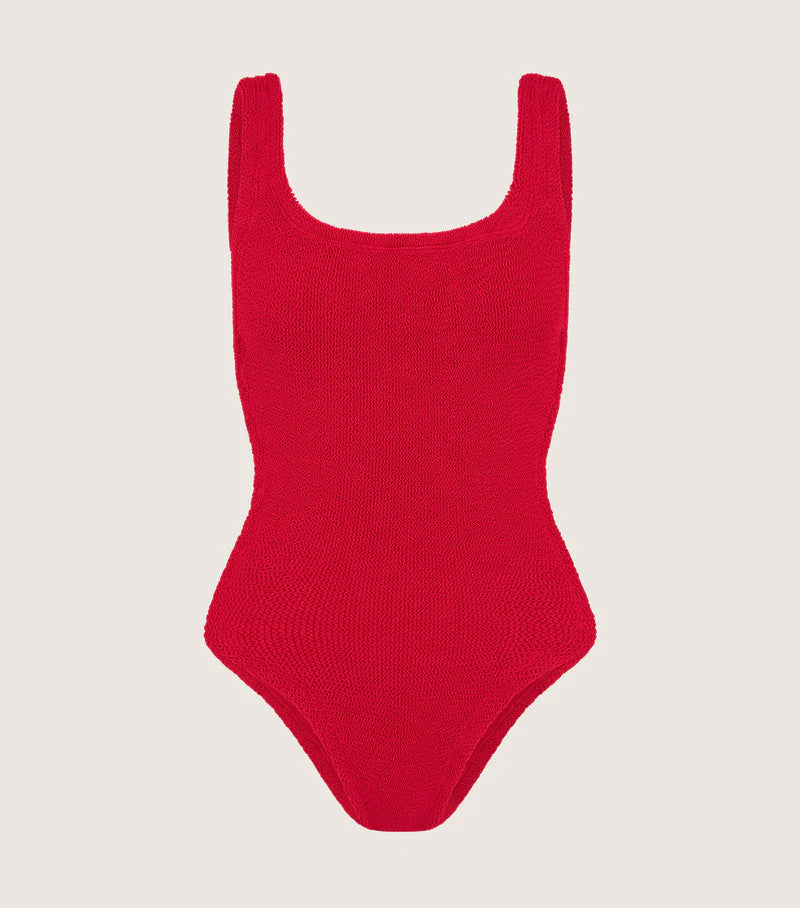Square Neck Swim Red