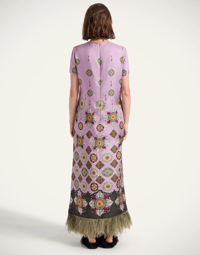Swing Dress with Feathers Nucleus Placée