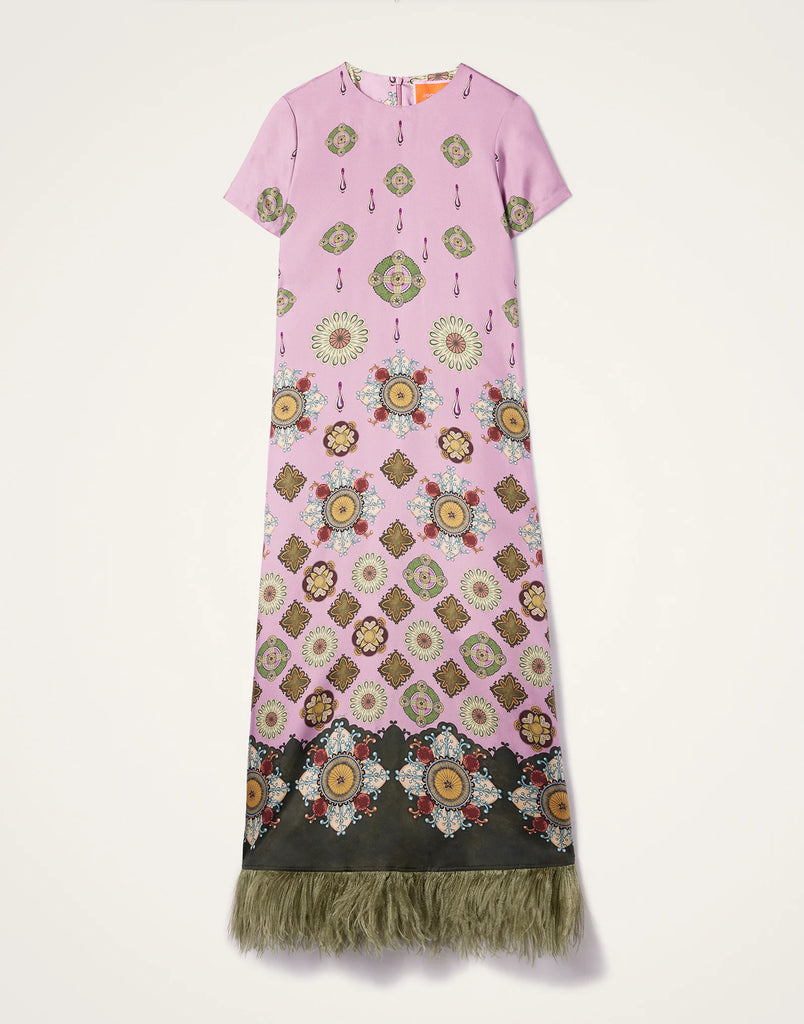 Swing Dress with Feathers Nucleus Placée