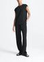 Aurelia Silk Twill Trouser Black