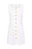 Emma Button Down Mini Dress Ivory