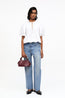 Cotton Poplin Peplum Blouse White