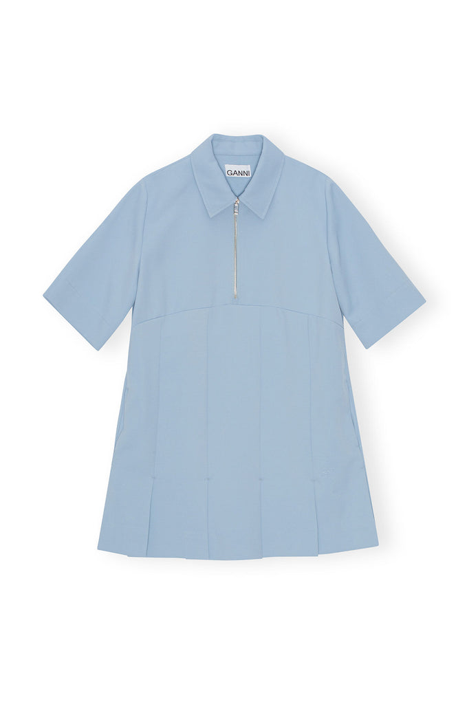 Dusty Blue Mini Dress