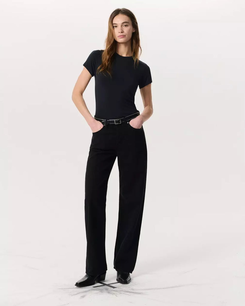 Featherweight Logan Wide-Leg Jean Black