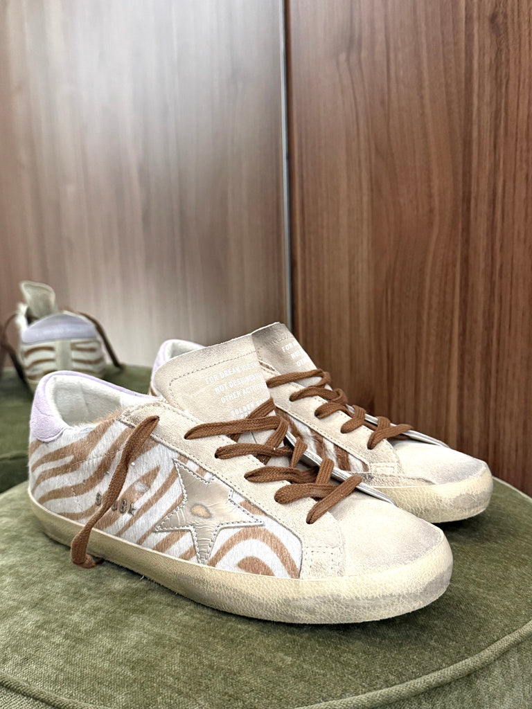 Superstar Sneaker Zebra Silver Star