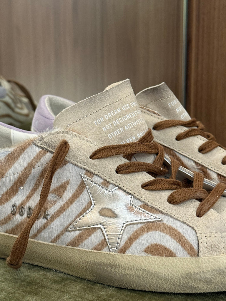 Superstar Sneaker Zebra Silver Star