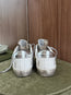Superstar Sneaker White Zebra Tan Silver